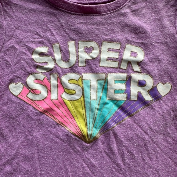 Children’s Place 2T Girls Short  Sleeve Graphic Tee Shirt - Picture 3 of 4